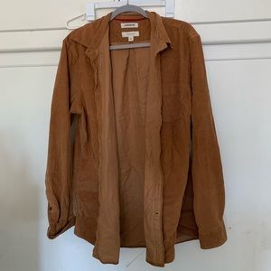 CARAMEL BROWN CORDUROY SHIRT